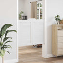 vidaXL fehér lengőajtók lamellás kialakítású 2 pár 90x100 cm