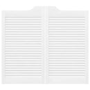 vidaXL fehér lengőajtók lamellás kialakítású 2 pár 90x100 cm