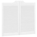 vidaXL fehér lengőajtók lamellás kialakítású 2 pár 90x100 cm