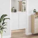 vidaXL fehér lengőajtók lamellás kialakítású 2 pár 100x100 cm