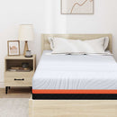 vidaXL Matrac Fehér és Szürke 90 x 190 cm Memóriahab