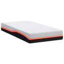 vidaXL Matrac Fehér és Szürke 100 x 200 cm Memóriahab
