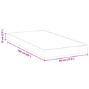 vidaXL Matrac Fehér 80 x 160 cm Gél Memóriahab