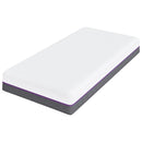 vidaXL Matrac Fehér és Szürke 80 x 160 cm Memóriahab