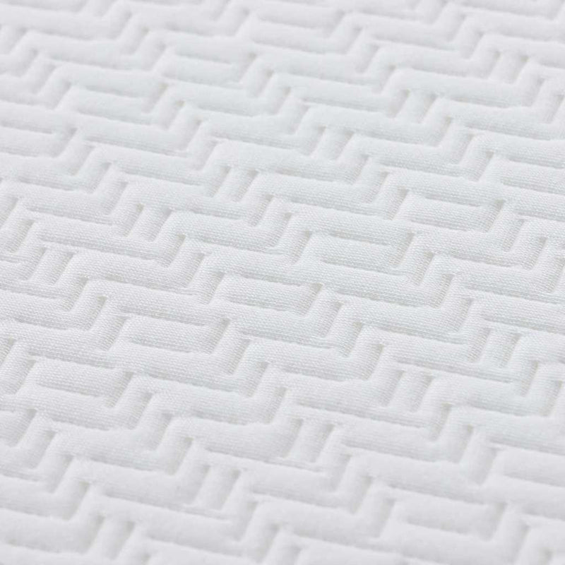 vidaXL Matrac Fehér és Szürke 140 x 190 cm Memóriahab