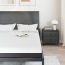 vidaXL Matrac Fehér és Szürke 140 x 200 cm Memóriahab