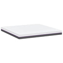 vidaXL Matrac Fehér és Szürke 200 x 200 cm Memóriahab