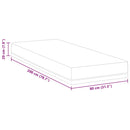 vidaXL Matrac Fehér és kék 80 x 200 cm Gél Memóriahab