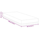 vidaXL Matrac Fehér és kék 90 x 190 cm Gél Memóriahab