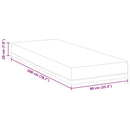 vidaXL Matrac Fehér és kék 90 x 200 cm Gél Memóriahab