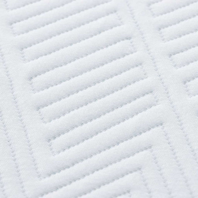 vidaXL Matrac Fehér és kék 140 x 190 cm Gél Memóriahab