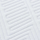 vidaXL Matrac Fehér és kék 160 x 200 cm Gél Memóriahab