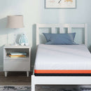 vidaXL Matrac Fehér és Szürke 80 x 160 cm Gél Memóriahab