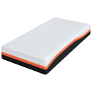 vidaXL Matrac Fehér és Szürke 80 x 160 cm Gél Memóriahab