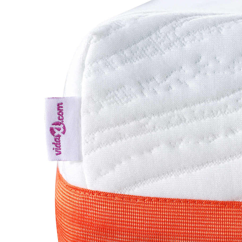 vidaXL Matrac Fehér és Szürke 120 x 200 cm Gél Memóriahab