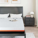 vidaXL Matrac Fehér és Szürke 140 x 200 cm Gél Memóriahab