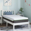 vidaXL Matrac Fehér és Szürke 80 x 160 cm Jacquard szövet