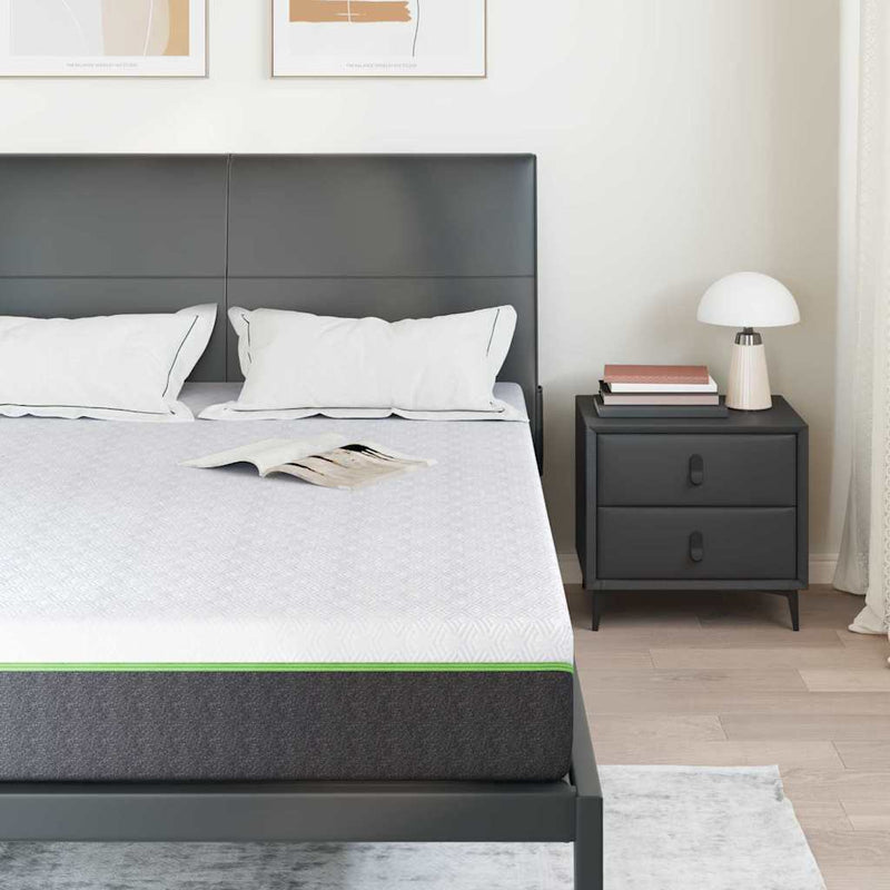 vidaXL Matrac Fehér és Szürke 140 x 190 cm Zsebmátrac