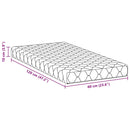 vidaXL Matrac kókuszréteggel Fehér 120 x 60 cm PU hab