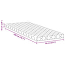 vidaXL Matrac kókuszréteggel Fehér 160 x 80 cm PU hab