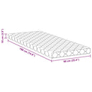 vidaXL Matrac kókuszréteggel Fehér 190 x 90 cm PU hab