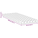 vidaXL Matrac kókuszréteggel Fehér 200 x 90 cm PU hab