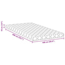 vidaXL Matrac kókuszréteggel Fehér 200 x 100 cm PU hab