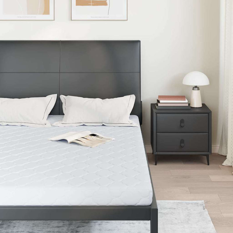 vidaXL Matrac kókuszréteggel Fehér 200 x 140 cm PU hab