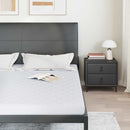 vidaXL Matrac kókuszréteggel Fehér 200 x 200 cm PU hab