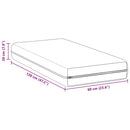 vidaXL Matrac kókuszréteggel Fehér 60 x 120 cm Zsebmátrac