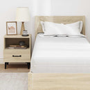 vidaXL Matrac kókuszréteggel Fehér 80 x 200 cm Zsebmátrac