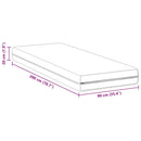 vidaXL Matrac Fehér 90 x 200 cm Zsebmátrac