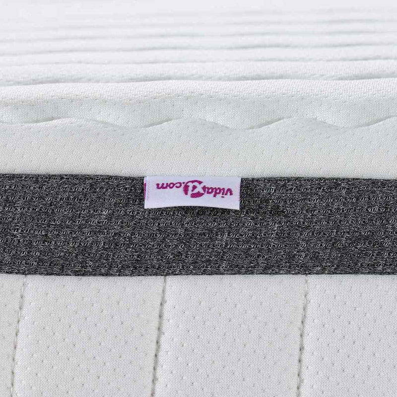 vidaXL Matrac Fehér és Szürke 90 x 190 cm Bonell Rugó