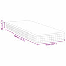 vidaXL Matrac Fehér és Szürke 90 x 190 cm Bonell Rugó