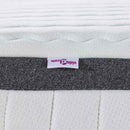 vidaXL Matrac 2 pcs Fehér és Szürke 60 x 200 cm Bonell Rugó