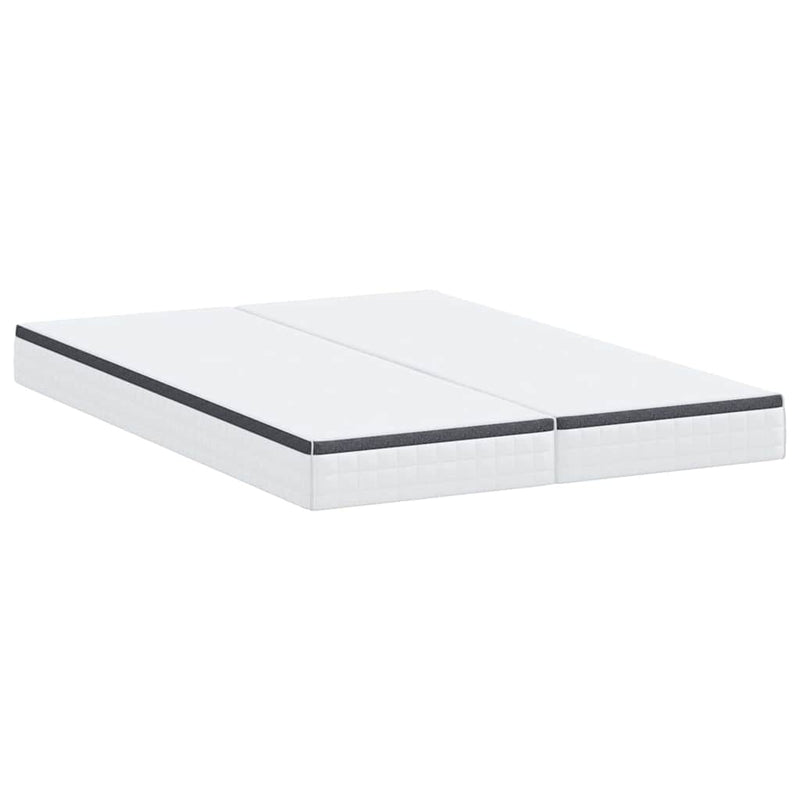 vidaXL Matrac 2 pcs Fehér és Szürke 70 x 200 cm Bonell Rugó