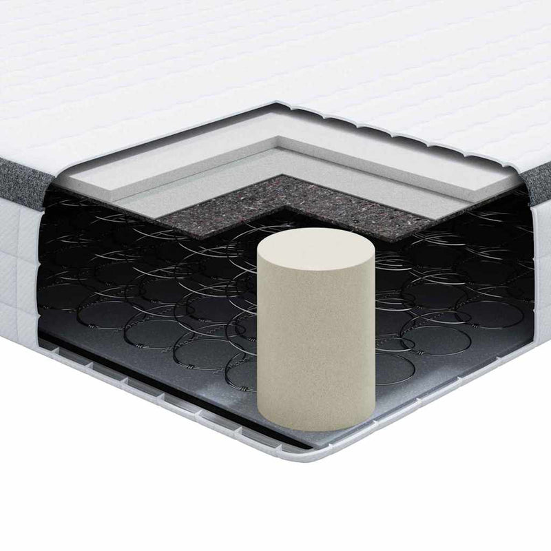 vidaXL Matrac 2 pcs Fehér és Szürke 80 x 200 cm Bonell Rugó