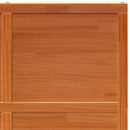 vidaXL Istállóajtó Viaszbarna 100 x 208 cm Tömör Fenyőfa