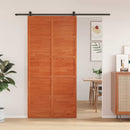vidaXL Istállóajtó Viaszbarna 100 x 208 cm Tömör Fenyőfa