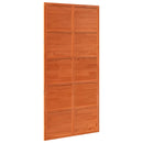 vidaXL Istállóajtó Viaszbarna 100 x 208 cm Tömör Fenyőfa