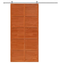 vidaXL Istállóajtó Viaszbarna 100 x 208 cm Tömör Fenyőfa