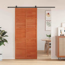 vidaXL Istállóajtó Viaszbarna 90 x 208 cm Tömör Fenyőfa