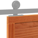 vidaXL Istállóajtó Viaszbarna 80 x 208 cm Tömör Fenyőfa