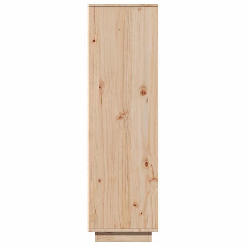 vidaXL tömör fenyőfa magasszekrény 89x34x116,5 cm