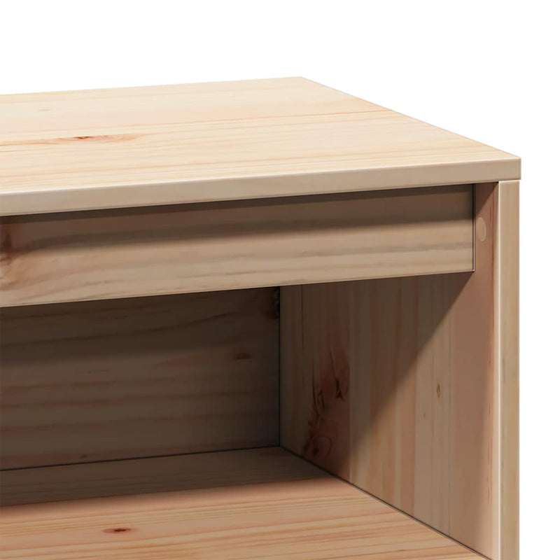 vidaXL tömör fenyőfa magasszekrény 89x34x116,5 cm