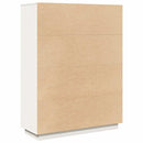 vidaXL fehér tömör fenyőfa magasszekrény 89x34x116,5 cm