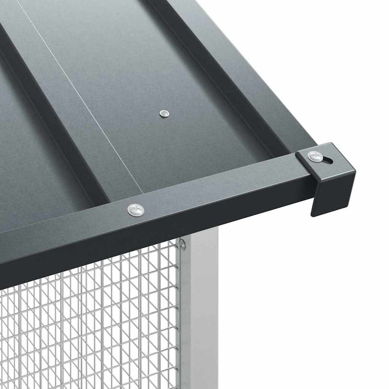 vidaXL Madár kalitka Antracit 215 x 208 x 247 cm Horganyzott acél