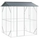 vidaXL Madár kalitka Antracit 215 x 208 x 247 cm Horganyzott acél