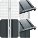 vidaXL Madár kalitka Antracit 430 x 208 x 247 cm Horganyzott acél