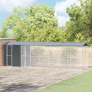 vidaXL Madár kalitka Antracit 860 x 208 x 247 cm Horganyzott acél